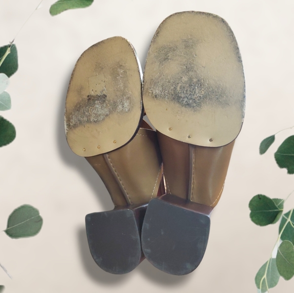 Chloe Gaile Heeled Sandal Leather Slingback Tan 39.5 - Picture 8 of 10